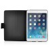 360 Degree Rotation Horse Skin Magnetic Stand Leather Smart Case for iPad Air - Black