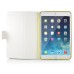 360 Degree Rotation Horse Skin Magnetic Stand Leather Smart Case for iPad Air - Yellow