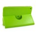360 Degree Rotation Horse Skin Magnetic Stand Leather Smart Case for iPad Mini 1/2/3 - Green
