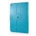 360 Degree Rotation Horse Skin Magnetic Stand Leather Smart Case for iPad Mini 1/2/3 - Light Blue