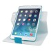 360 Degree Rotation Horse Skin Magnetic Stand Leather Smart Case for iPad Mini 1/2/3 - Light Blue