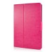 360 Degree Rotation Horse Skin Magnetic Stand Leather Smart Case for iPad Mini 1/2/3 - Magenta