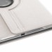 360 Degree Rotation Jean Fabric Wake/Sleep Flip Stand Smart Cover with Card Slot for iPad Air - White