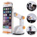 360 Degree Rotation Strong Suction Force Car Cradle Mount Holder Dashboard Stand For 150 To 190 mm Mobile Smart Cell Phones Tablets - White
