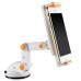 360 Degree Rotation Strong Suction Force Car Cradle Mount Holder Dashboard Stand For 150 To 190 mm Mobile Smart Cell Phones Tablets - White