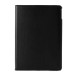 360 Rotating Folio Lychee Grain Wake / Sleep Leather Flip Swivel Stand Case Cover With Elastic Belt For iPad Air 2 (iPad 6) - Black