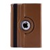 360 Rotating Folio Lychee Grain Wake / Sleep Leather Flip Swivel Stand Case Cover With Elastic Belt For iPad Air 2 (iPad 6) - Brown