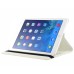 360 Rotating Folio Lychee Grain Wake / Sleep Leather Flip Swivel Stand Case Cover With Elastic Belt For iPad Air 2 (iPad 6) - White