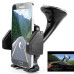 360° Rotating Universal Car Mount Suction Holder For Smartphone -  Black