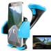 360° Rotating Universal Car Mount Suction Holder For Smartphone -  Blue