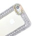 3D Bling Pearl & Rhinestone Bowknot Crystal Back Case Cover for iPhone 5 iPhone 5s - White