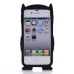 3D Cartoon Batman Pattern Impact Resistant Silicone Jelly Cases Cover For iPhone 4S iPhone 4 - Black