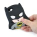 3D Cartoon Batman Pattern Impact Resistant Silicone Jelly Cases Cover For iPhone 5 iPhone 5s - Black