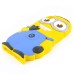 3D Cartoon Despicable Me Funny Double - Eyed Minions Saying Hi Pattern Soft Rubberized Silicone Shock - Absorbing Jelly Case Cover For iPhone 4 iPhone 4S