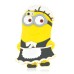 3D Cartoon Despicable Me Funny Double - Eyed Minions Wearing Apron Pattern Soft Rubberized Silicone Shock - Absorbing Jelly Case Cover For iPhone 5 iPhone 5s