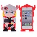 3D Cute Cartoon Captain Hammer Shock Absorption Rubberized Silicone Jelly Case Cover For iPhone 4S iPhone 4