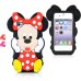 3D Cute Cartoon Mickey Mouse Pattern Anti-Shock Soft Silicone Cases Cover For iPhone 4 iPhone 4S
