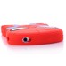 3D Cute Cartoon Spider Man Anti-Shock Rubberized Silicone Jelly Case Cover For iPhone 4S iPhone 4 - Red