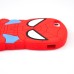 3D Cute Cartoon Spider man Pattern Impact Resistant Silicone Jelly Case Cover For iPhone 5 iPhone 5s - Red
