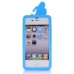 3D Cute Disney Cartoon Donald Duck Pattern Shock Absorbing Soft Silicone Case Cover For iPhone 4 iPhone 4S - Blue