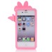 3D Cute Disney Cartoon Mickey Mouse Pattern Shock Absorbing Soft Silicone Cases Cover For iPhone 4 iPhone 4S - Pink