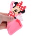 3D Cute Disney Cartoon Mickey Mouse Pattern Shock Absorbing Soft Silicone Cases Cover For iPhone 4 iPhone 4S - Pink