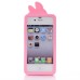 3D Cute Disney Cartoon Squirrel Pattern Shock Absorbing Soft Silicone Case Cover For iPhone 4 iPhone 4S - Pink