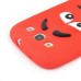 3D Cute M&M Pattern Silicone Rubberized Case Cover for Samsung Galaxy S3 - Red