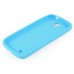 3D Cute M&M Pattern Silicone Rubberized Case Cover for Samsung Galaxy S4 - Blue