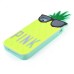 3D Pineapple Silicone Case Cover for iPhone 4 iPhone 4S - Yellow