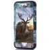 3 In 1 Armor Triple Layer Tree And Deer Grain PC And TPU Hybrid Defender Back Case for iPhone 6 / 6s - Black