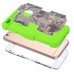 3 In 1 Armor Triple Layer Tree And Deer Grain PC And TPU Hybrid Defender Back Case for iPhone 6 / 6s - Green