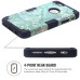 3 In 1 Armor Triple Layer Tree Grain PC And TPU Hybrid Defender Back Case for iPhone 6 / 6s - Black