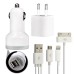 3 In 1 EU Plug Car Travel Charger Kit For iPhone 5 iPod Touch 5 iPod Nano 7 - White