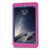 3 In 1 Fashion Silicone And Plastic Hybrid Case For iPad Air ( iPad 5 ) - Magenta Silicone/Blue PC