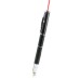 3 In 1 Fibermesh Capacitive Touch Screen Stylus Pen With Laser Pointer And Ballpoint Pen - Black