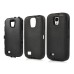 3 In 1 Rugged Hybrid Defender Case Cover With Screen Protector For Samsung Galaxy S4 I9500 I9505