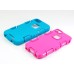 3 In 1 Snap-On High Impact Hybrid Rugged Defender Shockproof PC Rubber Hard Case Cover For iPhone 5s iPhone 5