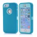 3 Layer High Impact Tough Robot Design Hybrid PC And Silicone Defender Case Cover For iPhone 5s iPhone 5