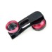 3 in 1 Detachable Wide Angle Macro Lens + Fish Eye Lens For iPhone 5 - Red
