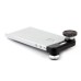 3 in 1 Detachable Wide Angle Macro Lens + Fish Eye Lens For iPhone 5 - Silver