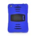 3 in 1 Shockproof Silicone & Plastic Hybrid Defender Stand Case Cover for iPad Air iPad 5 - Blue