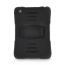 3 in 1 Shockproof Silicone & Plastic Hybrid Stand Defender Case Cover for iPad Mini 1/2/3 - Black
