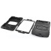 3 in 1 Shockproof Silicone & Plastic Hybrid Stand Defender Case Cover for iPad Mini 1/2/3 - Black