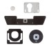4 In 1 Replacement Part Home Button  And Mounting Bracket Set For iPad 2 And The New iPad (iPad 3) - Black