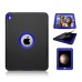 4 in 1 Drop Resistance Folio Wake / Sleep Stand Case Cover With Touch Through Screen Protector for iPad Pro 9.7 inch - Blue
