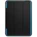 4 in 1 Drop Resistance Folio Wake / Sleep Stand Case Cover With Touch Through Screen Protector for iPad Pro 9.7 inch - Light blue