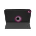 4 in 1 Drop Resistance Folio Wake / Sleep Stand Case Cover With Touch Through Screen Protector for iPad Pro 9.7 inch - Rose red