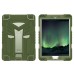 4 in 1 Transformers Stand Case Cover With Touch Through Screen Protector for iPad Pro 9.7 inch/iPad Air2 - Army green/Grey