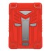 4 in 1 Transformers Stand Case Cover With Touch Through Screen Protector for iPad Pro 9.7 inch/iPad Air2 - Red/Grey